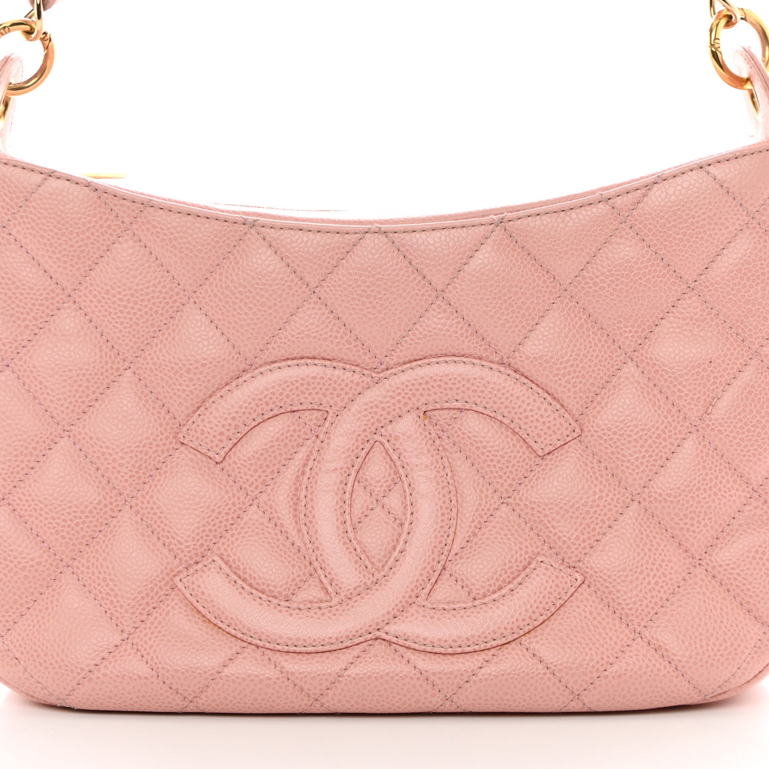 Chanel Caviar Quilted Timeless CC Shoulder Bag Pink 8 of 31