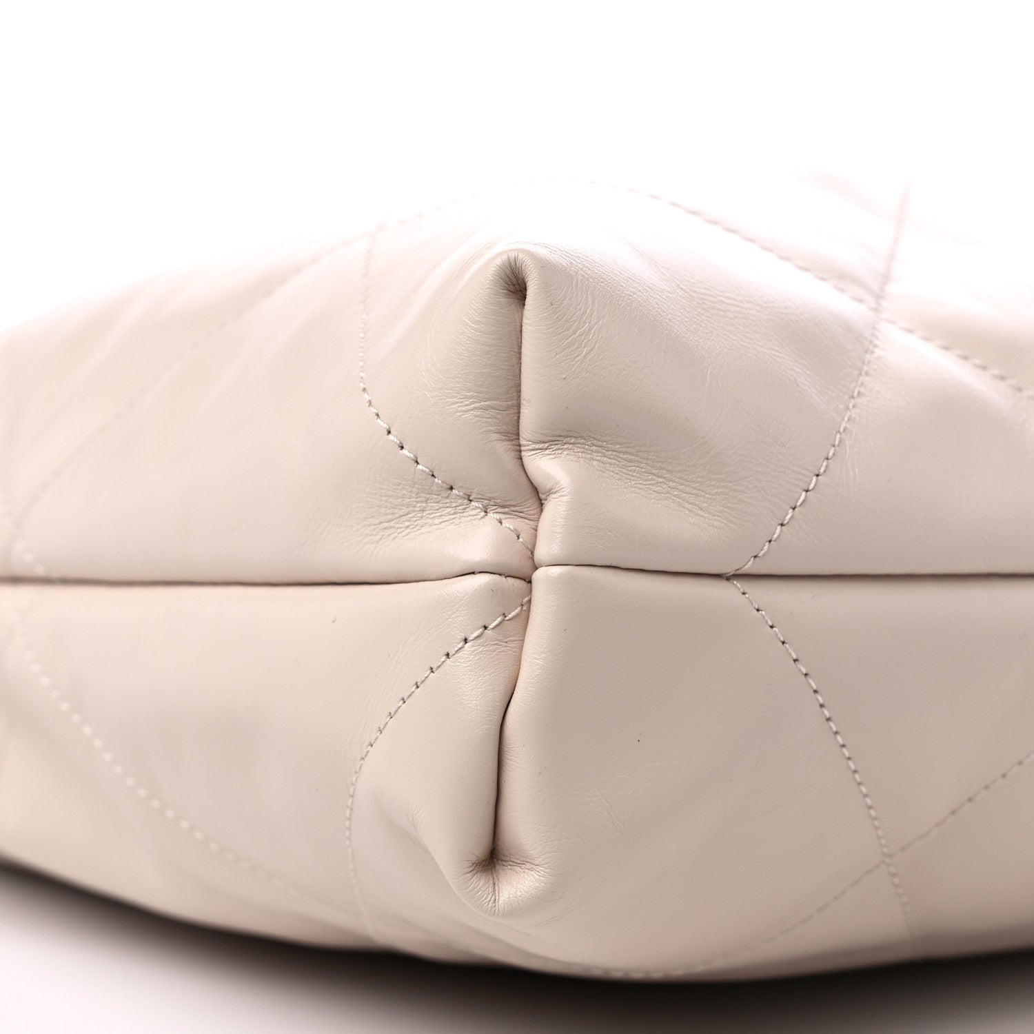 Chanel Shiny Calfskin Quilted Chanel 22 Ecru 10 of 10