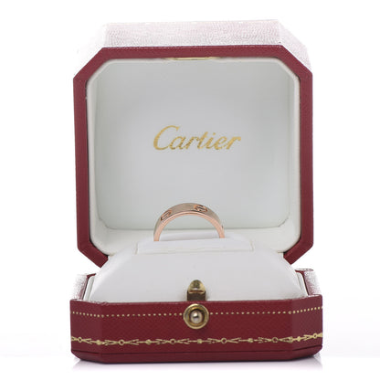 Cartier 18K Pink Gold 5.5mm LOVE Ring 51 5.75 6 of 6