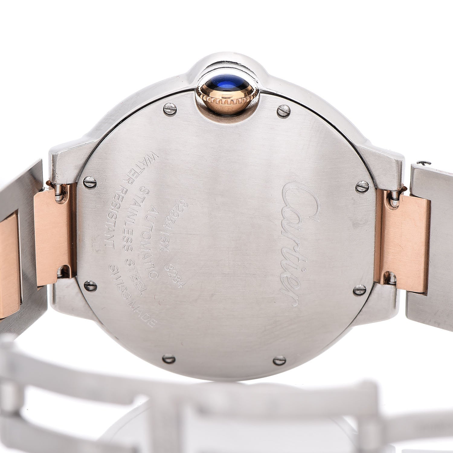 Cartier Stainless Steel 18K Pink Gold Diamond 36mm Ballon Bleu De Automatic Watch 5 of 7