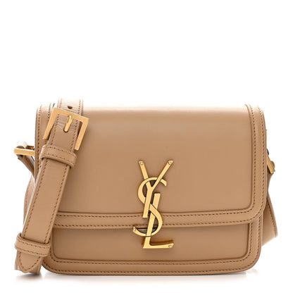 Saint Laurent Smooth Calfskin Small Solferino Satchel Natural Tan 1 of 10