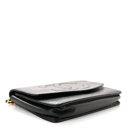 Chanel Caviar Timeless CC Wallet on Chain WOC Black 4 of 12