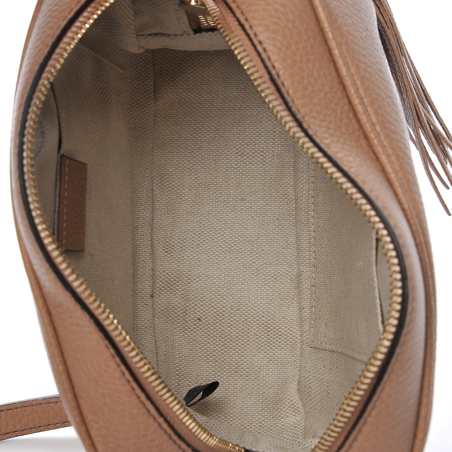 Pebbled Calfskin Small Soho Disco Bag Camelia