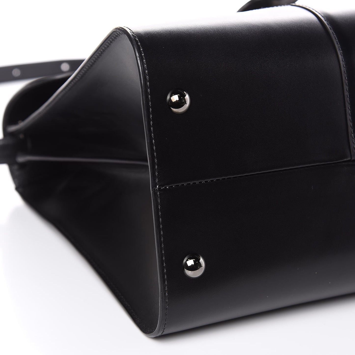 Calfskin MM L'Humour Brillant Satchel Black