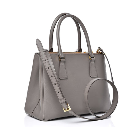 Prada Saffiano Small Galleria Double Zip Tote Argilla 2 of 10