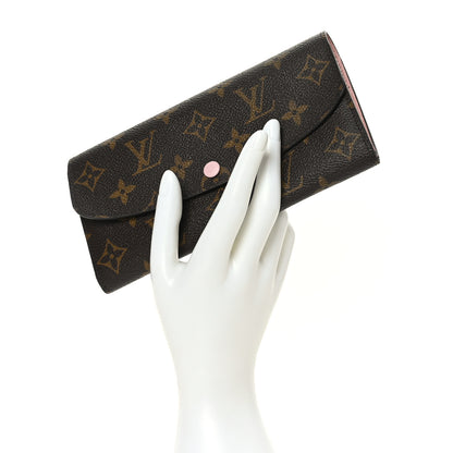 Louis Vuitton Monogram Emilie Wallet Rose Ballerine 2 of 6