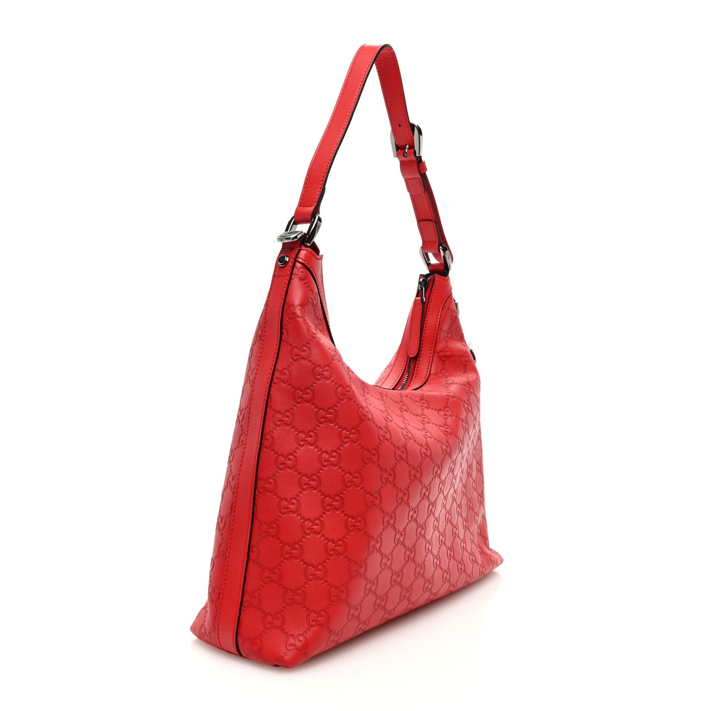 Dollar Calfskin GG Charm Hobo Oxidation