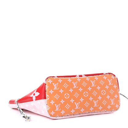 Louis Vuitton Monogram Giant Neverfull MM Rouge 3 of 4