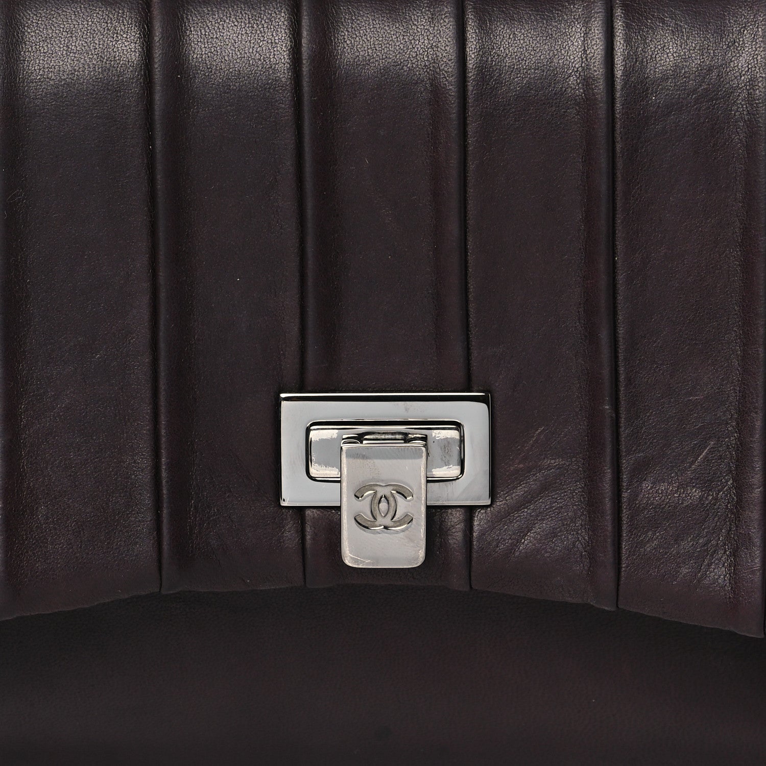 Chanel Lambskin Vertical Quilt Small Accordion Flap Brown 8 of 12