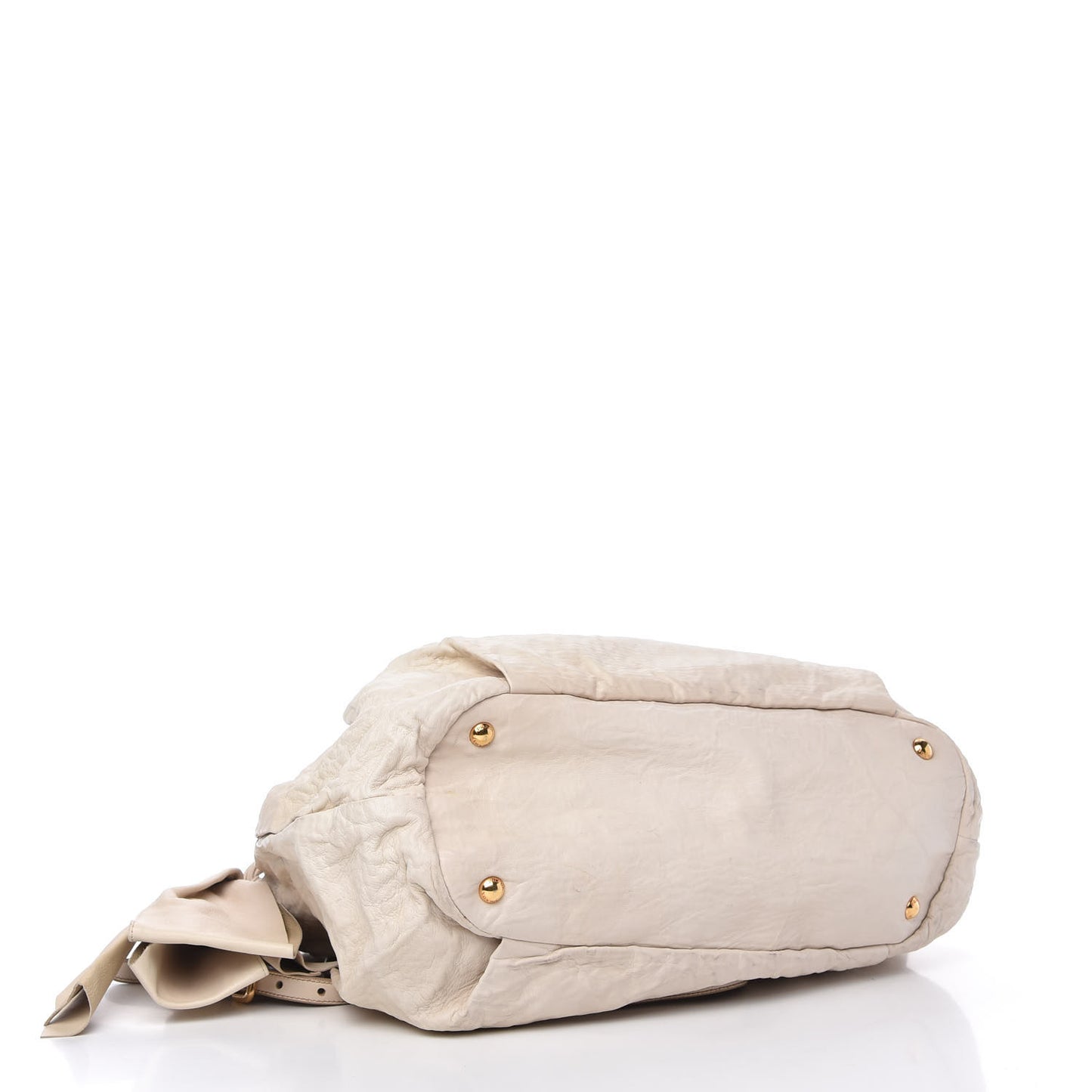 Nappa Bow Tote White