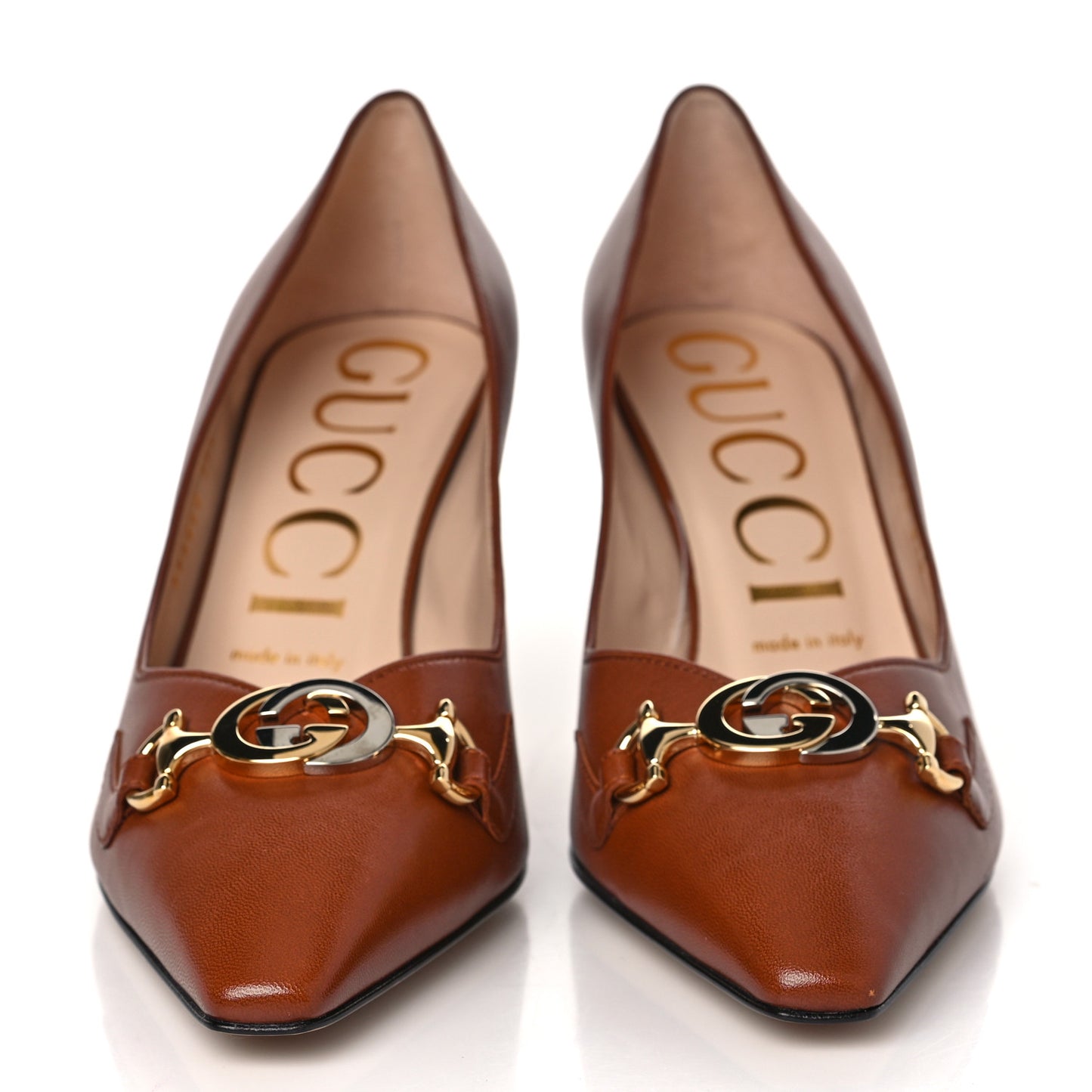 Malaga Kid Zumi 75mm Pumps 39.5 Brown Papaya