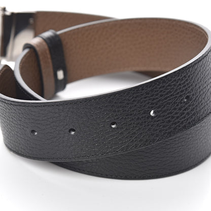 Gucci Calfskin 1973 Reversible Belt 80 32 Black Brown 4 of 7