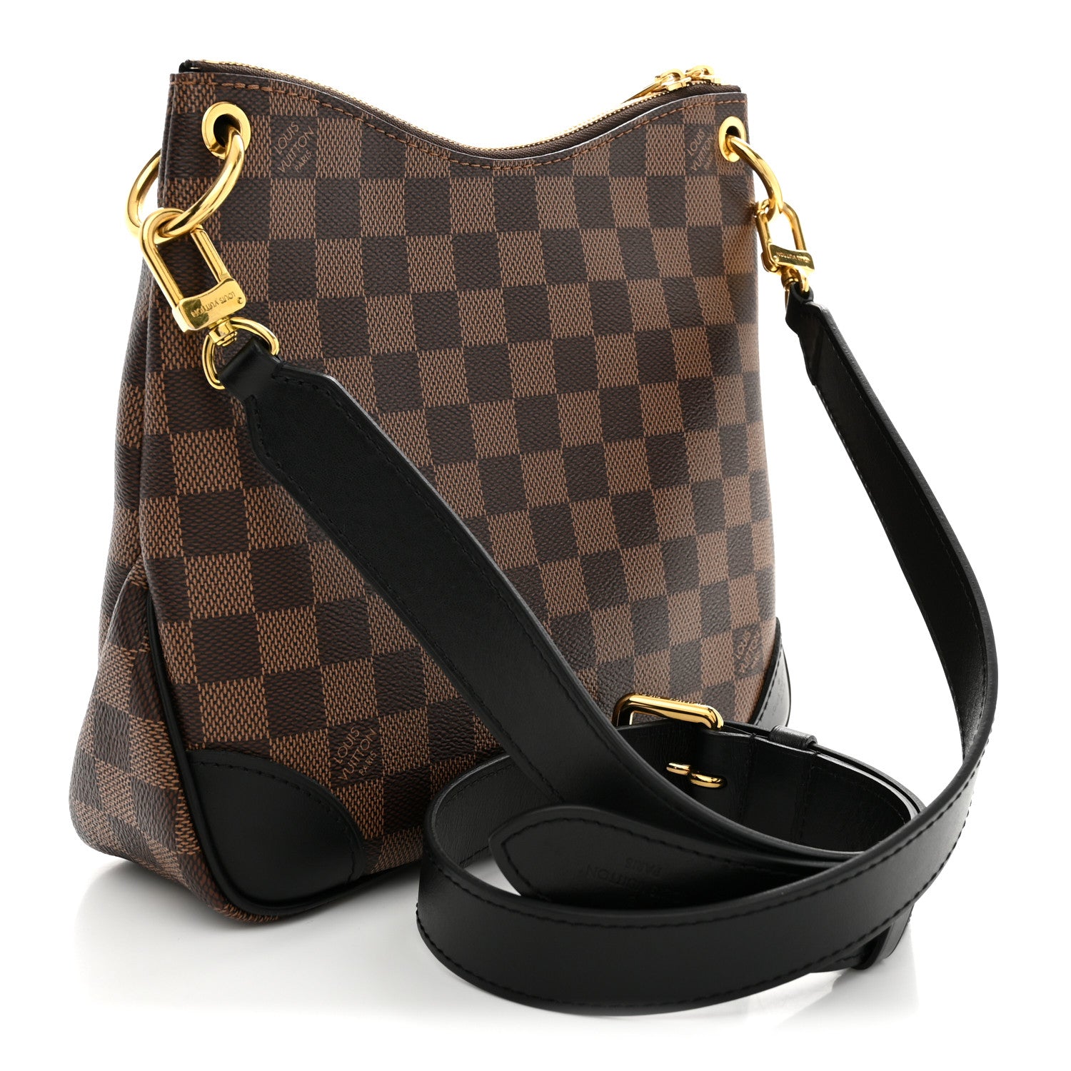 Louis Vuitton Damier Ebene Odeon PM Black 3 of 10