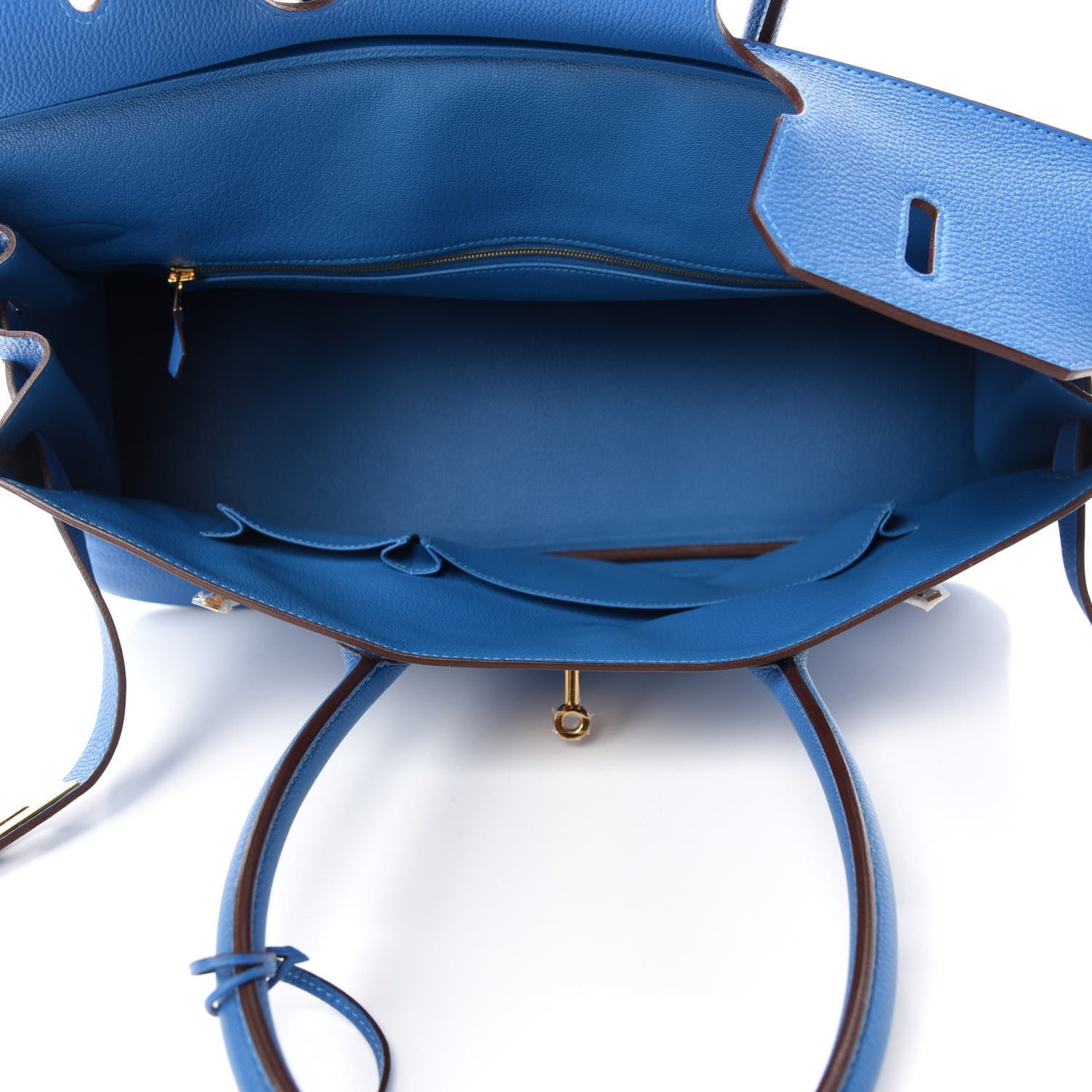 Hermes Togo JPG Shoulder Birkin II 42 Blue Izmir 5 of 11