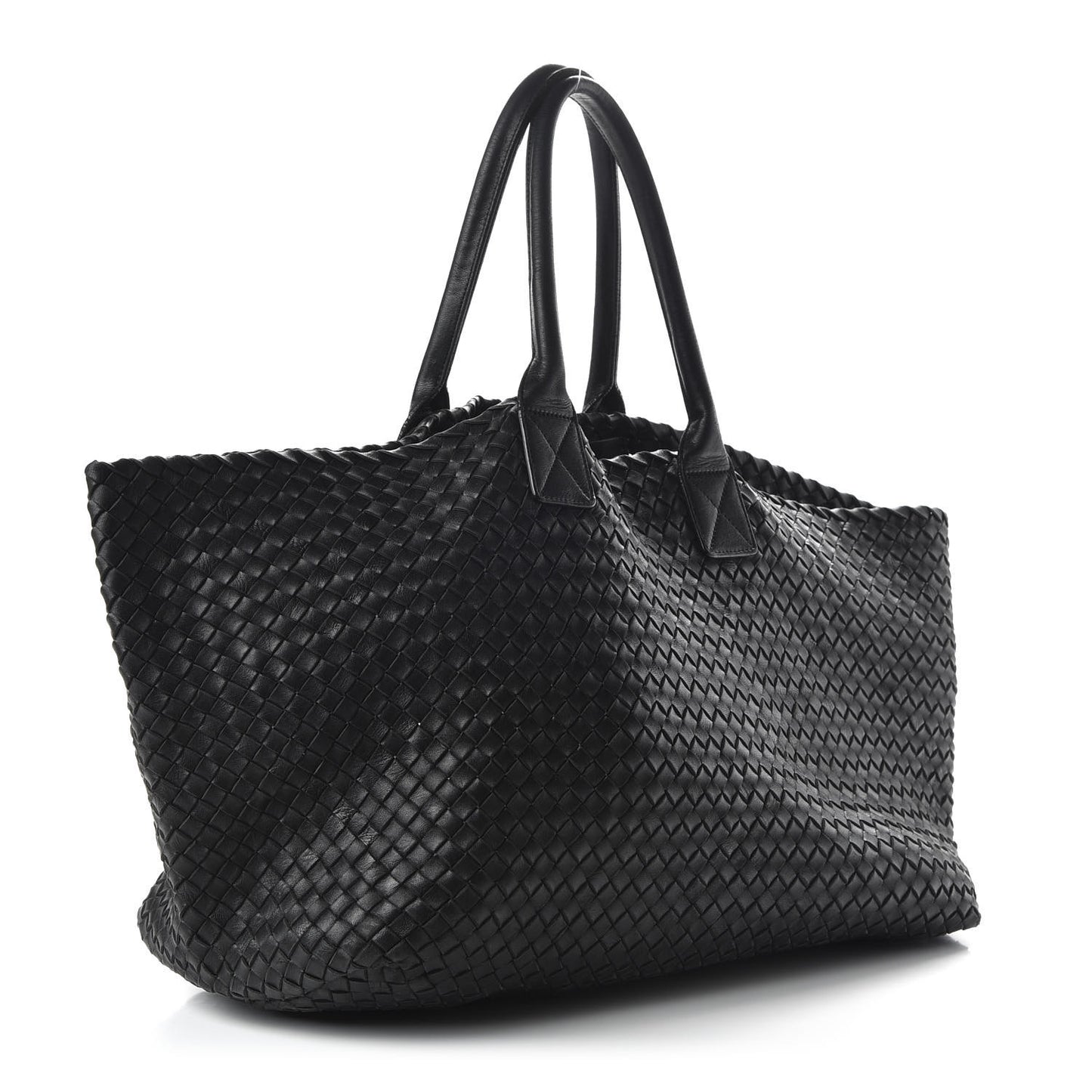 Nappa Intrecciato Large Cabat Black