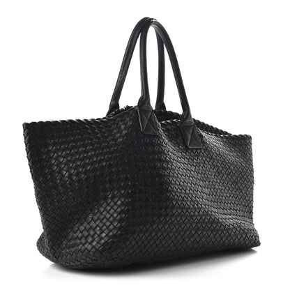 Bottega Veneta Nappa Intrecciato Large Cabat Black 2 of 9