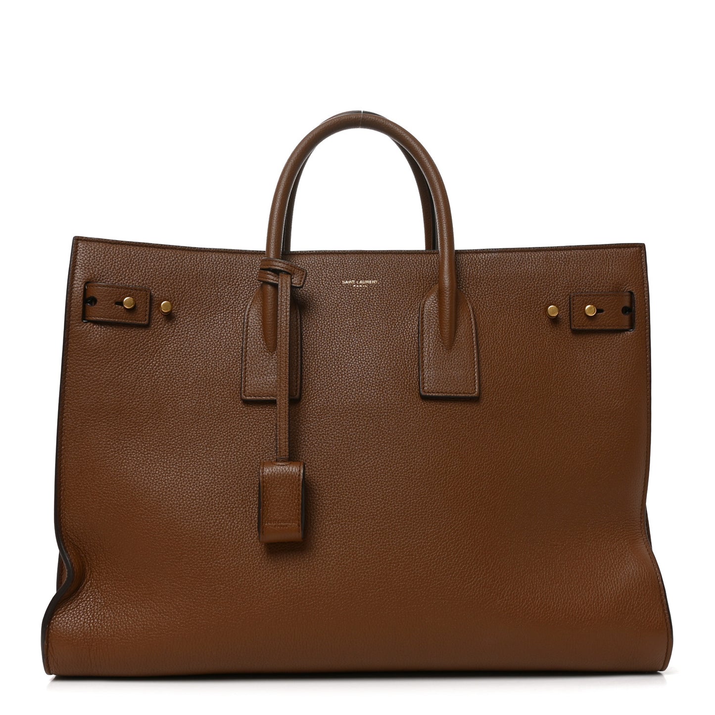 Grained Calfskin Large Souple Sac De Jour Cinnamon