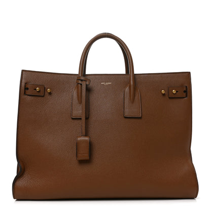 Saint Laurent Grained Calfskin Large Souple Sac De Jour Cinnamon 1 of 10