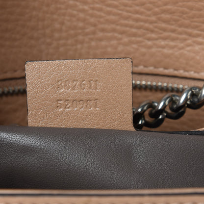 Gucci Calfskin Studded Medium Miss Bamboo Shoulder Bag Camelia 8 of 9