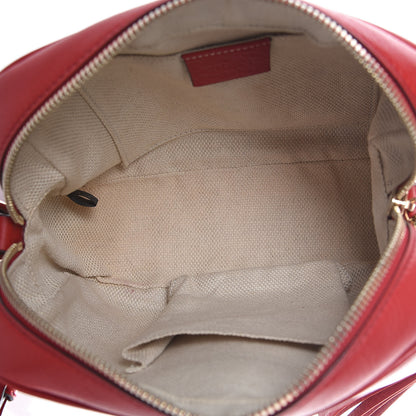 Gucci Pebbled Calfskin Small Soho Disco Bag Tabasco Red 5 of 12
