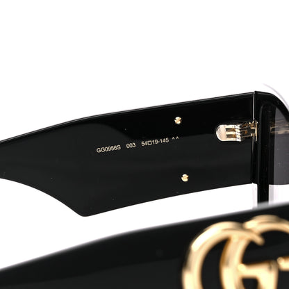 Gucci Acetate Square Frame Sunglasses GG0956S Black 5 of 9