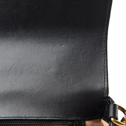 Gucci Calfskin Matelasse Small GG Marmont Top Handle Shoulder Bag Black 14 of 17