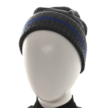 Louis Vuitton Wool Bonnet Monogram Color Block Beanie Hat Black 2 of 5