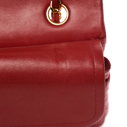 Chanel Lambskin Quilted Medium Double Flap Red 15 of 15