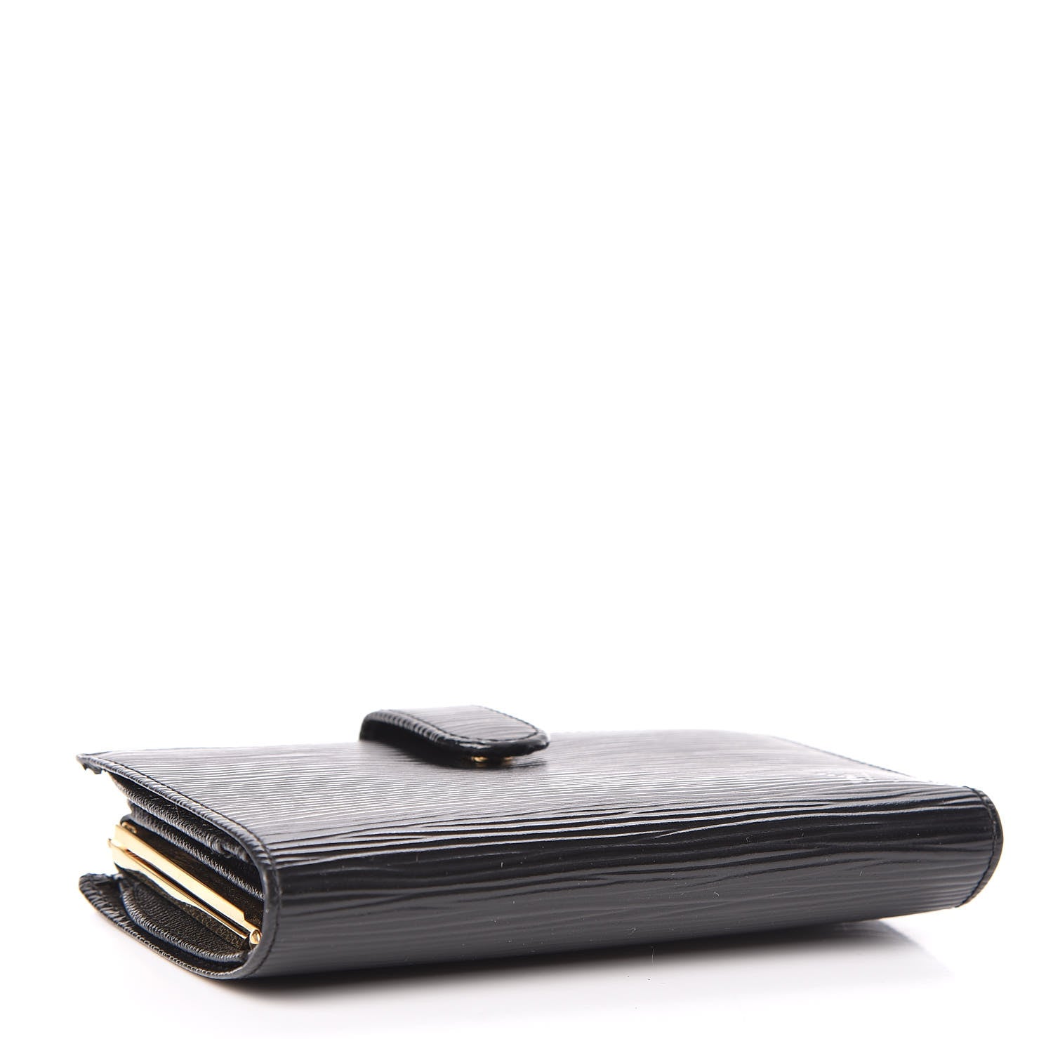 Louis Vuitton Epi French Purse Wallet Black 4 of 9