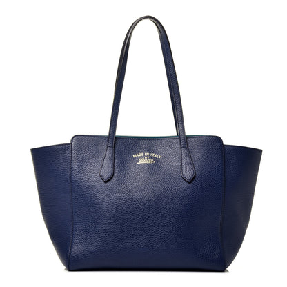 Gucci Dollar Calfskin Small Swing Tote Classic Marine Deep Cobalt 1 of 8