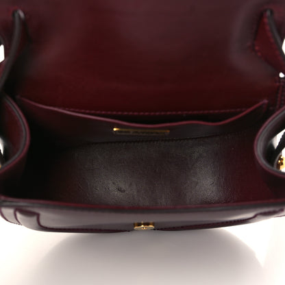 Dolce & Gabbana Smooth Calfskin Mini DG Amore Shoulder Bag Bordeaux 4 of 6