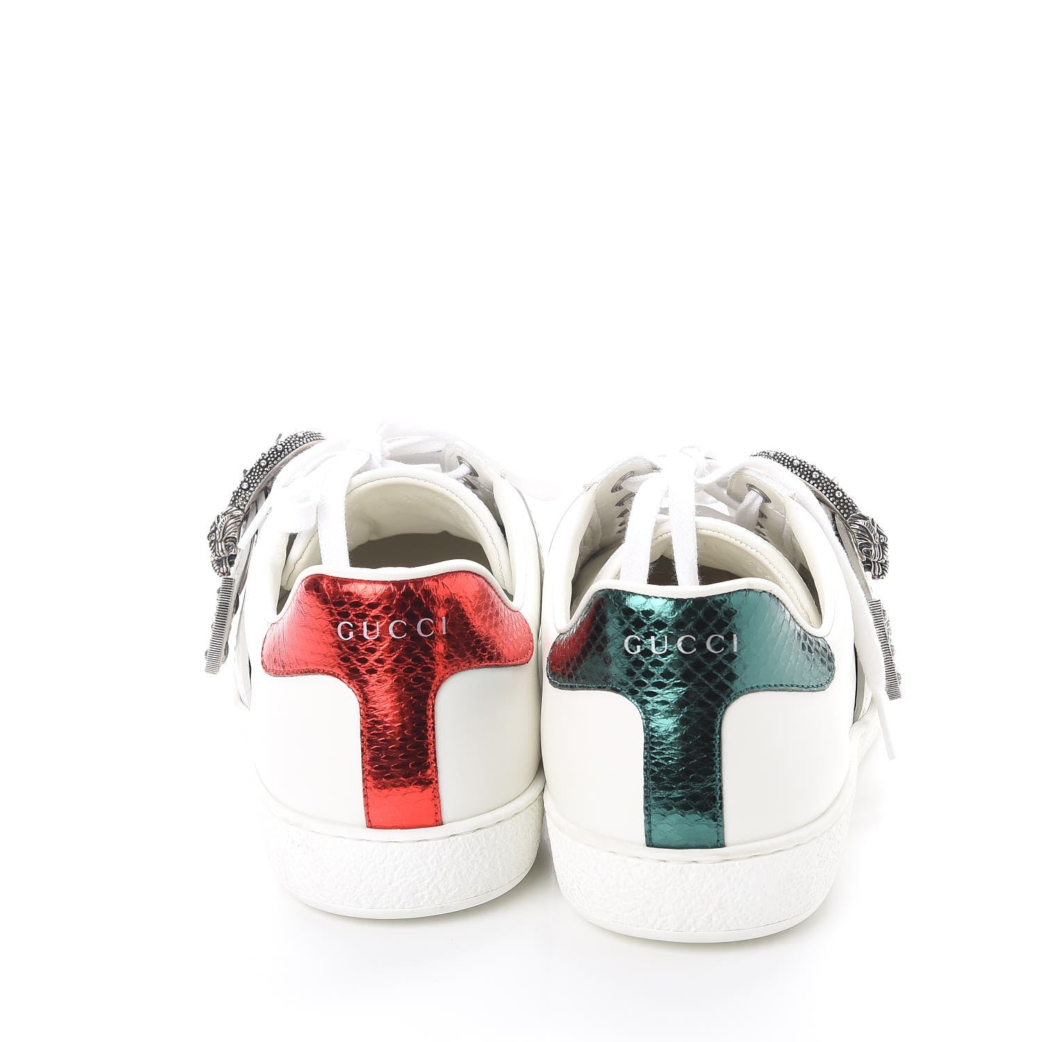 Gucci Calfskin Ayers Web Mens Dionysus Ace Sneakers 11 White 5 of 12
