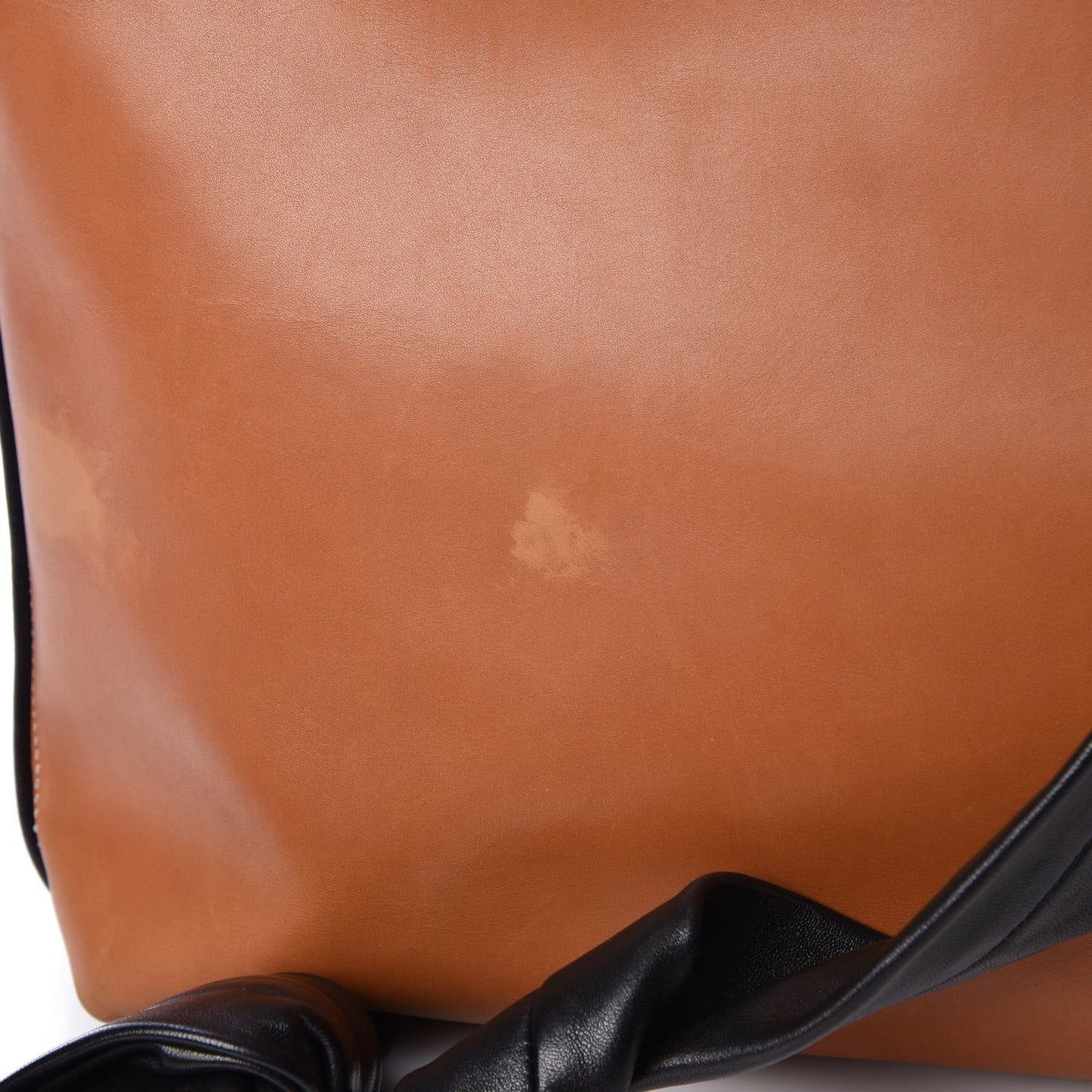 Lambskin Calfskin Band Twisted Cabas Tan