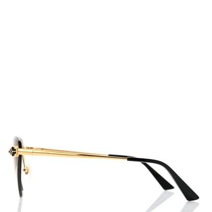 Cartier Panthere De Cartier Cat Eye Sunglasses CT0399S Gold Black 3 of 6
