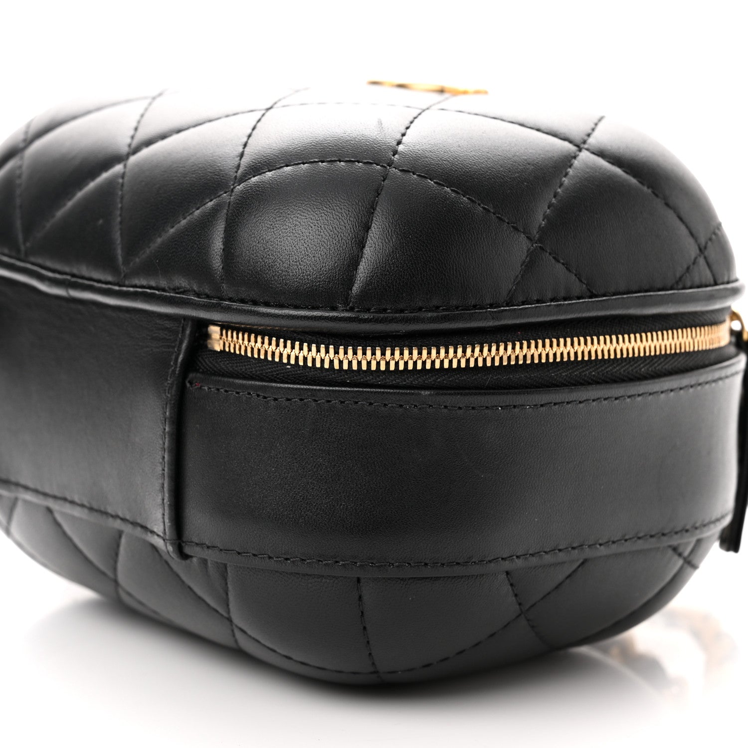 Chanel Lambskin Quilted Small CC Bubble Vanity Case Black 10 of 11