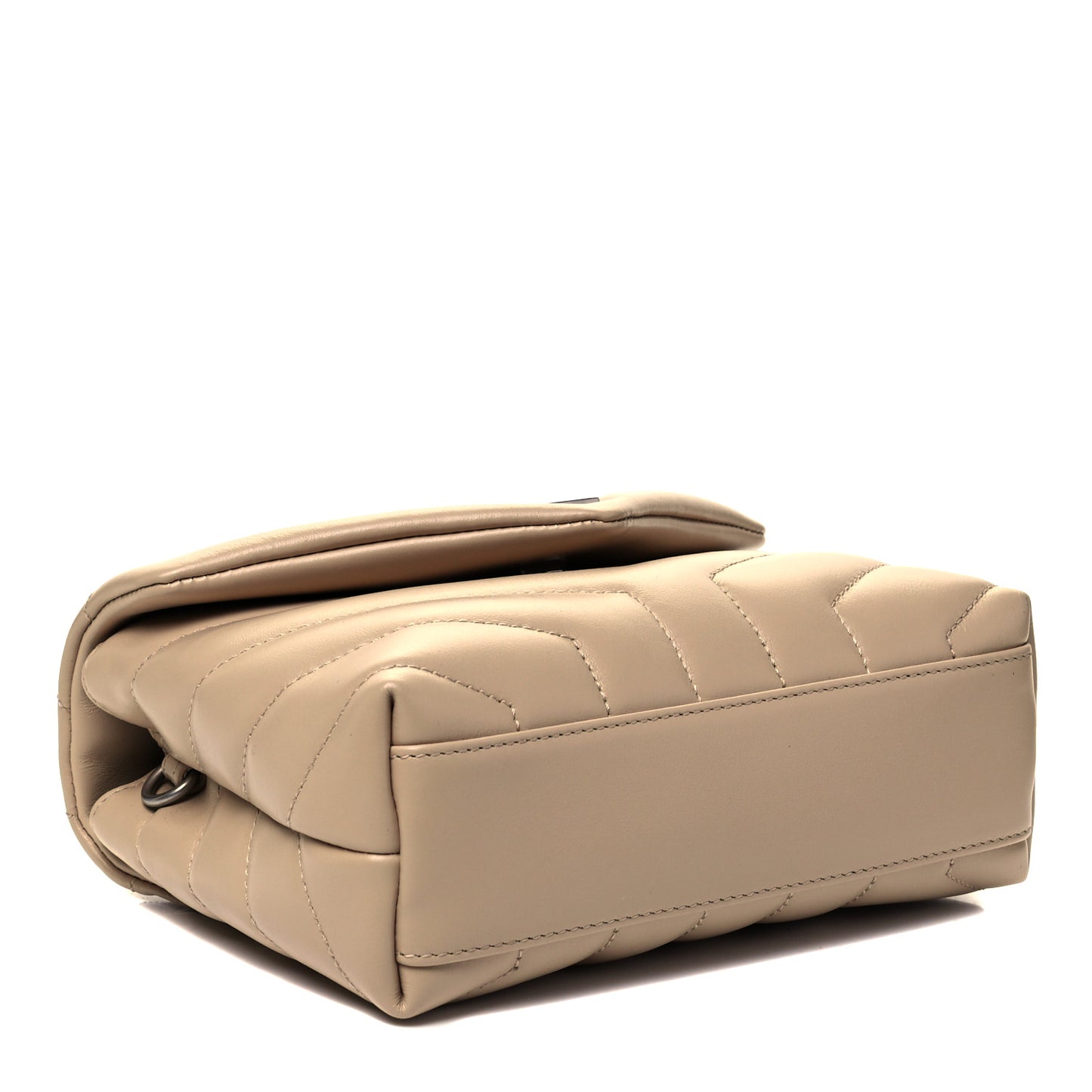 Calfskin Y Quilted Monogram Toy Loulou Crossbody Bag Dark Beige