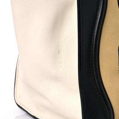 Celine Velluto Calfskin Tri-Color Mini Luggage Vanilla 30 of 37