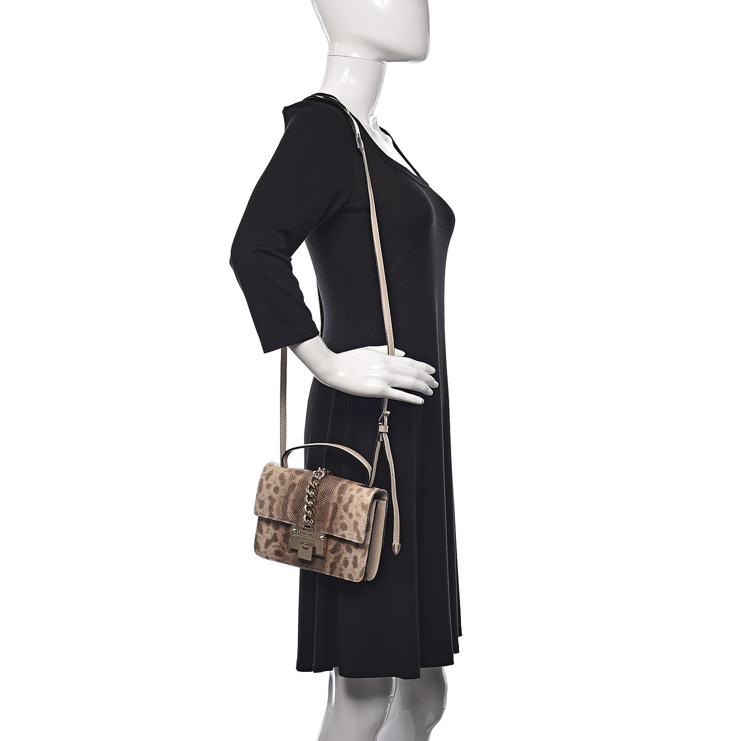 Lizard Calfskin Embossed Rebel Crossbody Bag