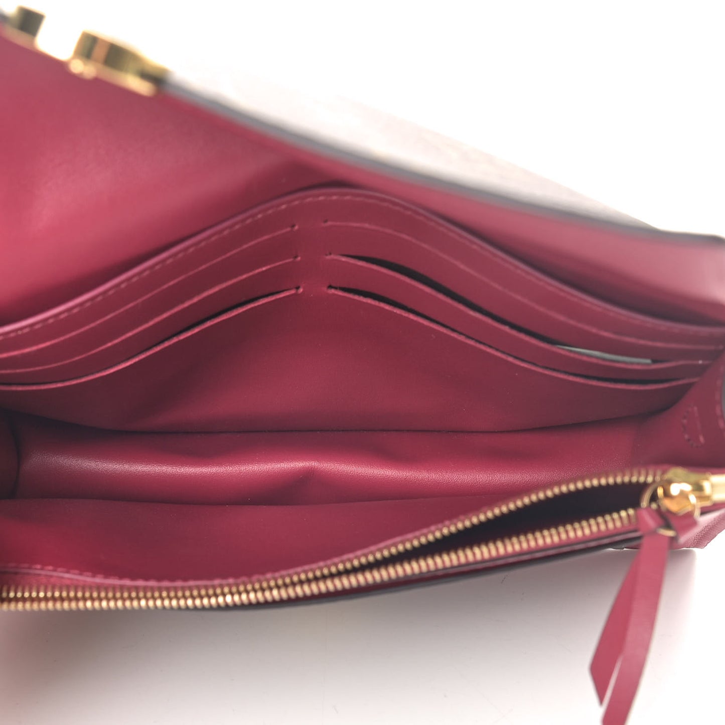 Monogram Flore Chain Wallet Fuchsia