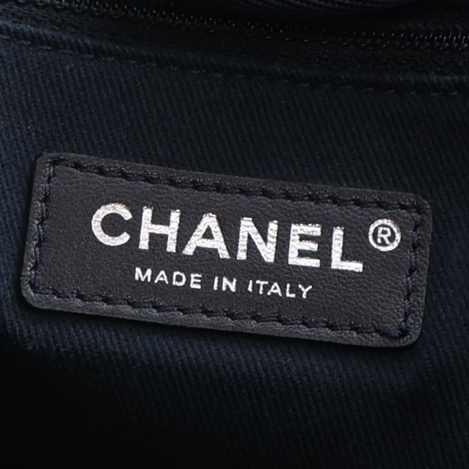 Chanel Denim Large Deauville Tote Dark Blue 5 of 9