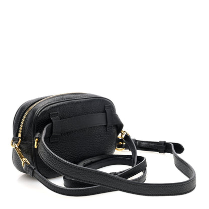 Prada Vitello Daino Logo Belt Bag Black 3 of 9
