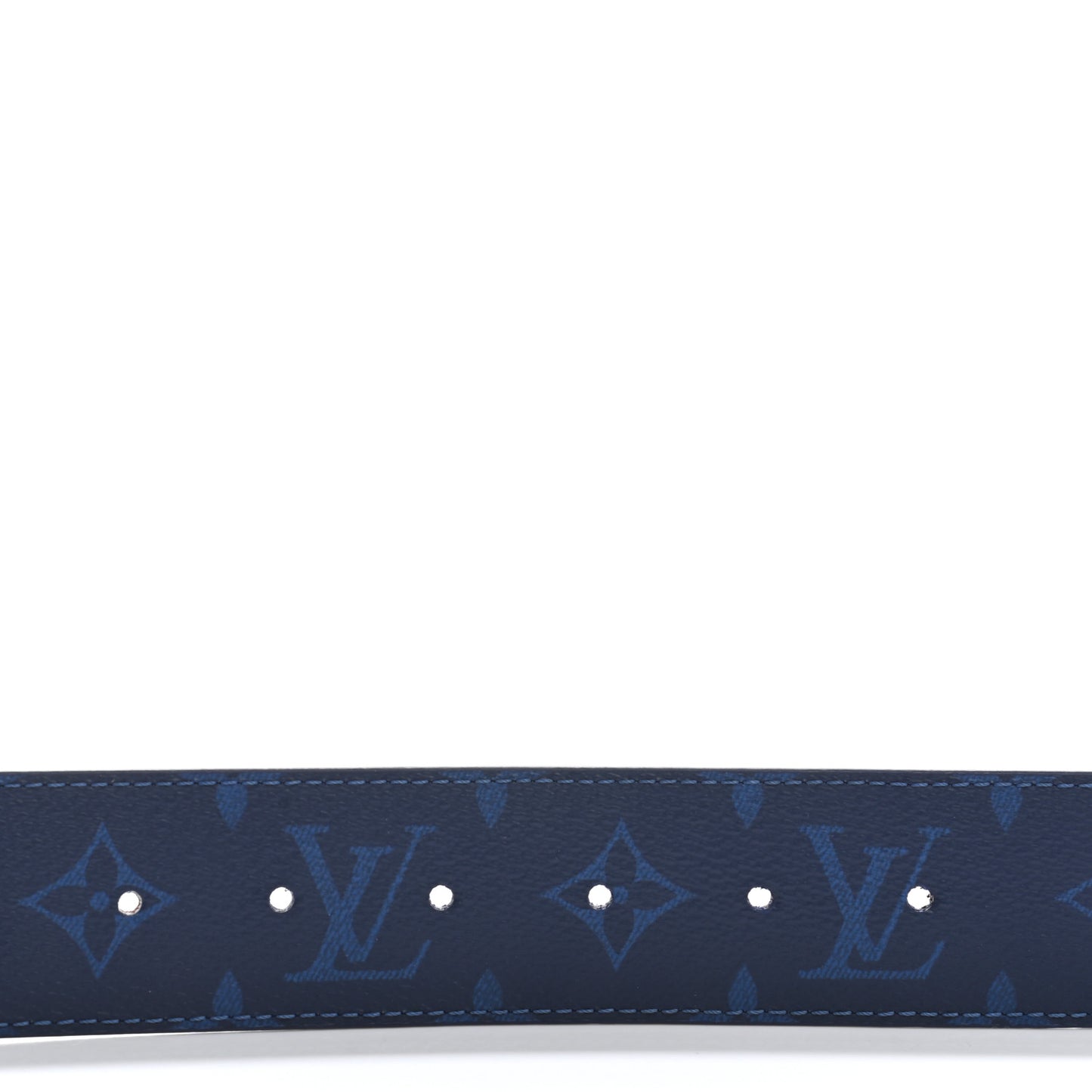 Monogram 40mm Reversible LV Initiales Belt 85 34 Cobalt Blue