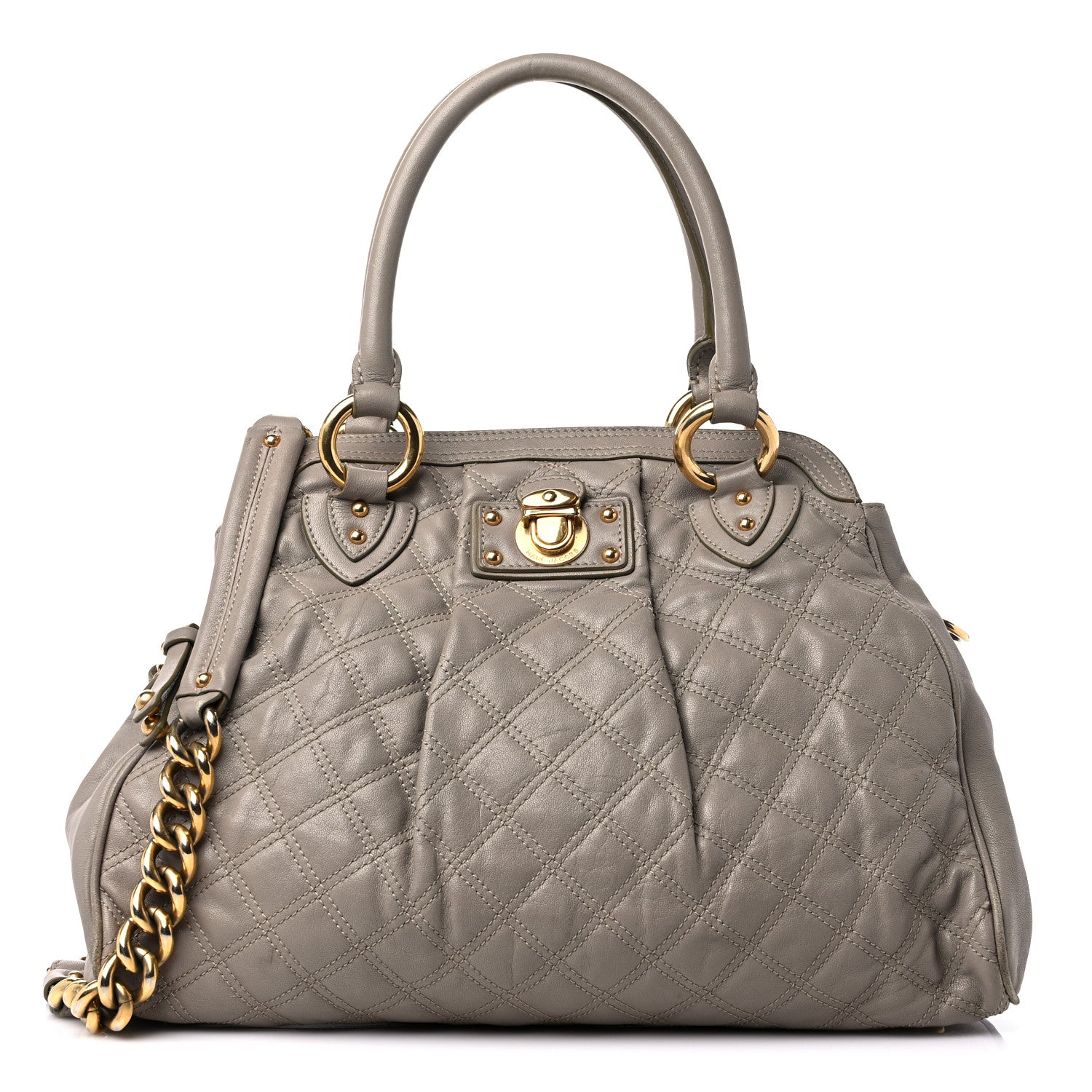 Marc Jacobs Calfskin Quilted Alyona Grey 1 of 24