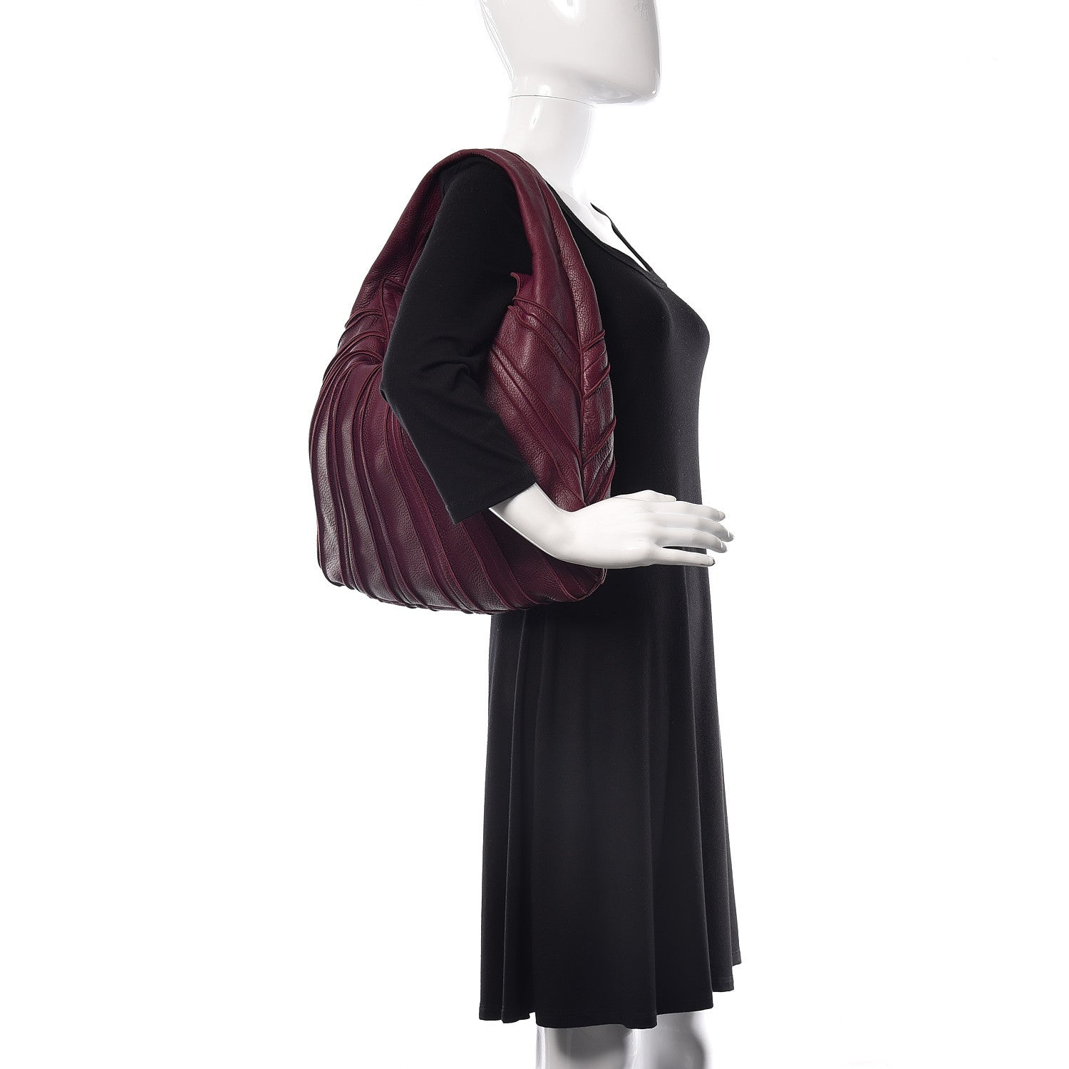 Bottega Veneta Cervo Patchwork Hobo Aubergine 2 of 11