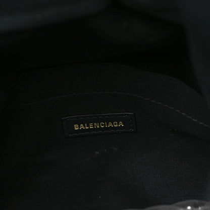 Balenciaga Arena Calfskin Large Monaco Chain Shoulder Bag Black 7 of 11