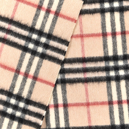 Burberry Cashmere Giant Heritage Check Fringe Scarf Camel 3 of 4
