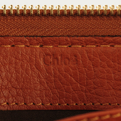 Chloe Grained Calfskin Marcie Long Zip Around Wallet Tan 6 of 9