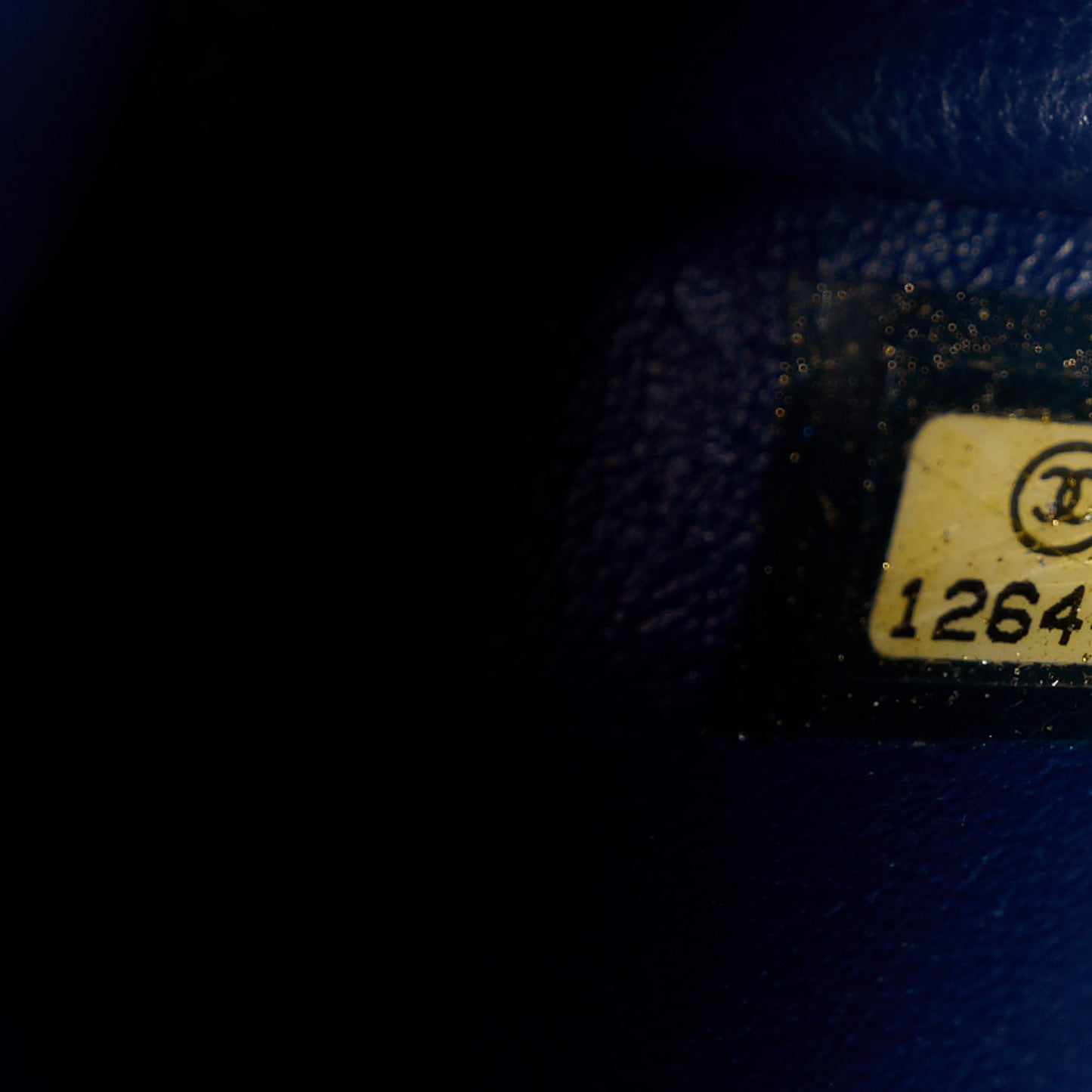 Lambskin Quilted Maxi Single Flap Marine Fonce