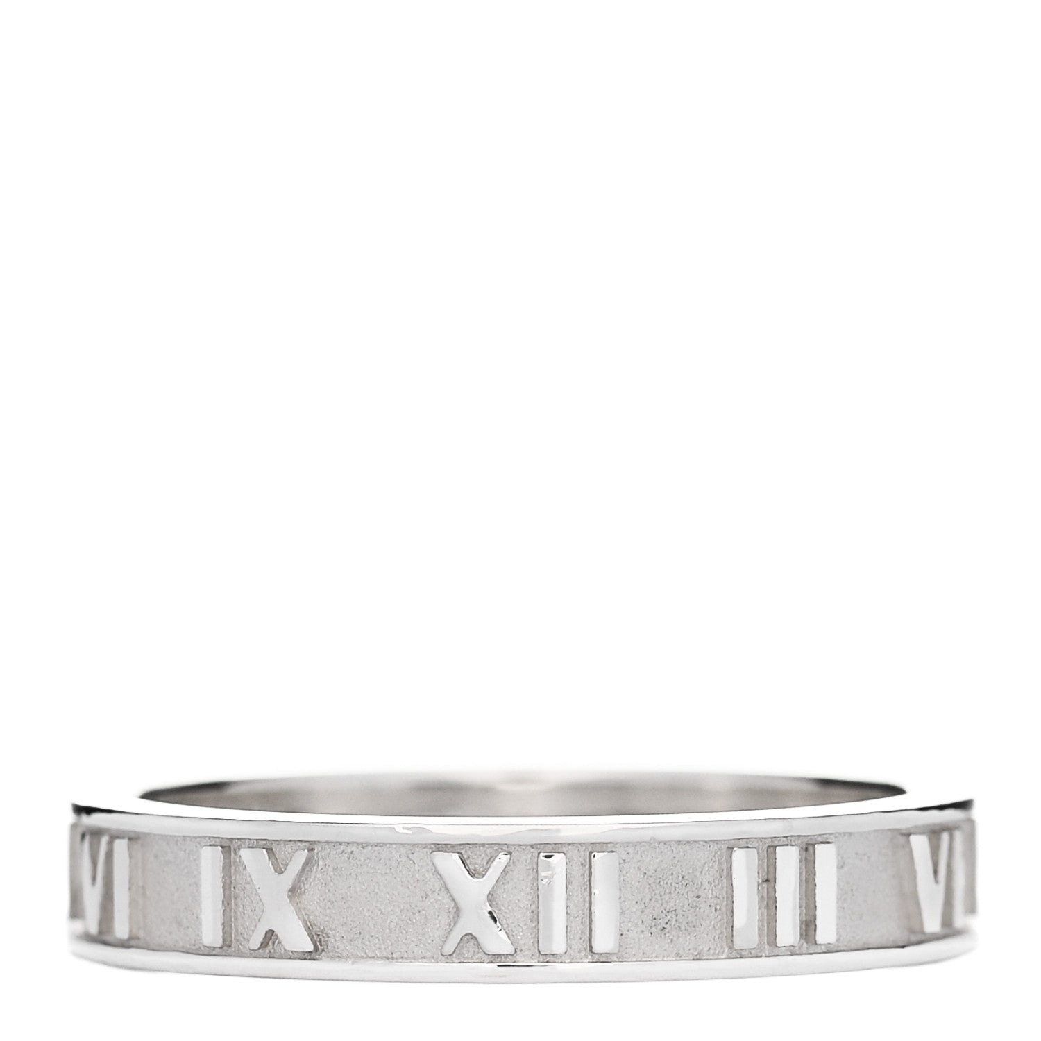 Tiffany Sterling Silver Narrow Atlas Ring 62 9.25 1 of 5