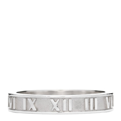 Tiffany Sterling Silver Narrow Atlas Ring 62 9.25 1 of 5